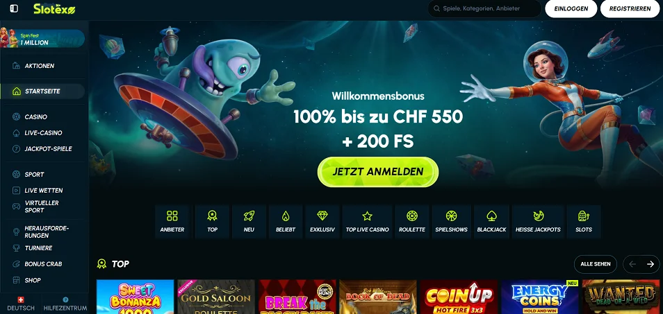 slotexo casino website